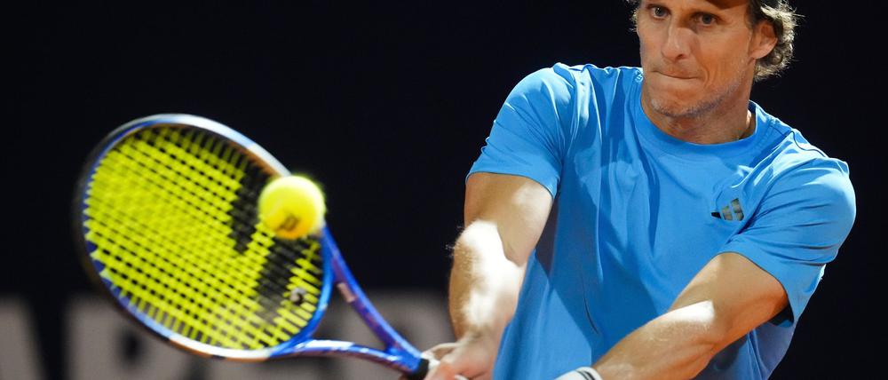 Forláns erster Auftritt als Tennis-Profi. 