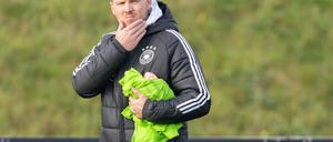 Bundestrainer Julian Nagelsmann beim Training der Nationalmannschaft in Frankfurt.