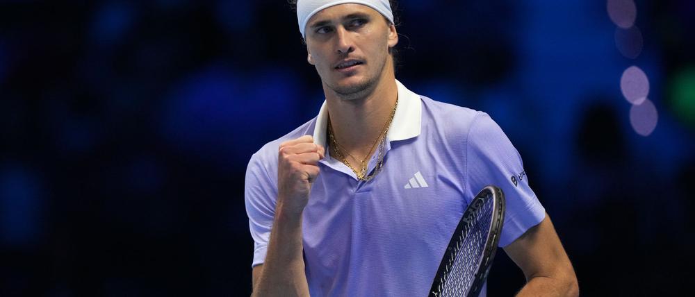 Alexander Zverev hat mit zwei Siegen ohne Satzverlust bei den ATP Finals eine optimale Ausgangsposition, ist aber noch nicht sicher weiter.
