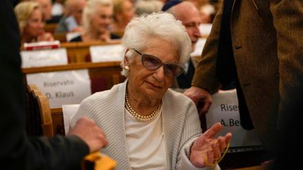 Liliana Segre erhält täglich unzählige antisemitische Hass-Nachrichten. 