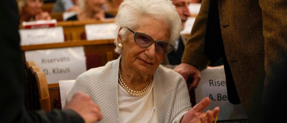 Liliana Segre erhält täglich unzählige antisemitische Hass-Nachrichten.
