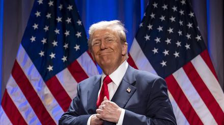 Donald Trump, designierter Präsident der USA, bei einem Treffen mit dem Kongresskomitee der Republikaner.
