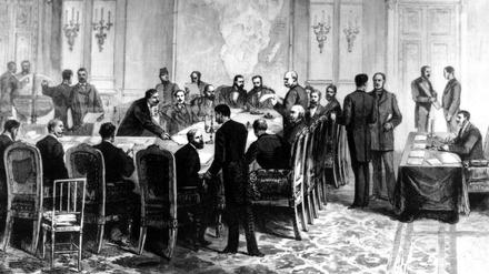 Berlin Conference on the Congo issue Berlin Conference on the Congo issue November 1884-February 1885 Germany Private collection PUBLICATIONxINxGERxSUIxAUTxONLY Copyright: xPhoto12x ASI01281_H306120