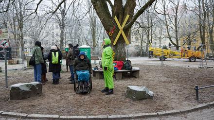 Die Gesobau-Wohnhöfe in der Pankower Kavalierstraße sollen bebaut werden.