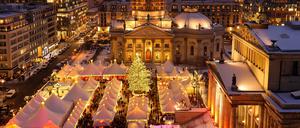 Weihnachtsmarkt auf dem Berliner Gendarmenmarkt.