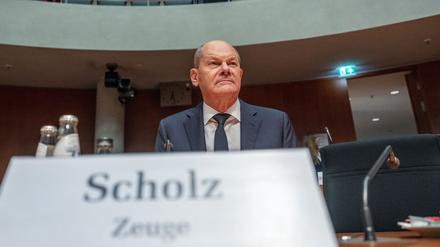 Bundeskanzler Olaf Scholz (SPD) wird im Afghanistan-Untersuchungsausschuss als Zeuge befragt. 