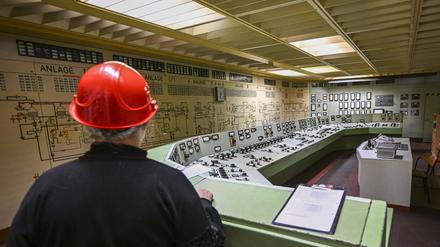 Die Warte der Wasseraufbereitung im Kernkraftwerk Rheinsberg. 