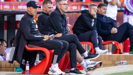Hoffmann (l.) und Fischer (r.) sind bereit für eine neue Aufgabe im Fußball.