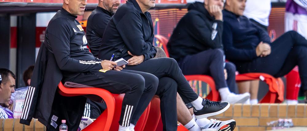 Hoffmann (l.) und Fischer (r.) sind bereit für eine neue Aufgabe im Fußball.