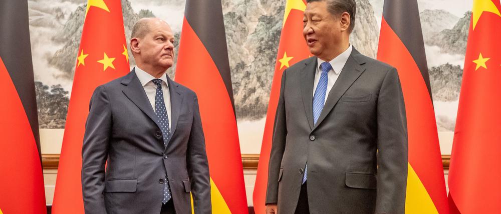 Scholz hatte Xi zuletzt im April während einer China-Reise in Peking getroffen. (Archivbild)