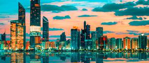 Abu Dhabi ist die Hauptstadt der Vereinigten Arabischen Emirate.