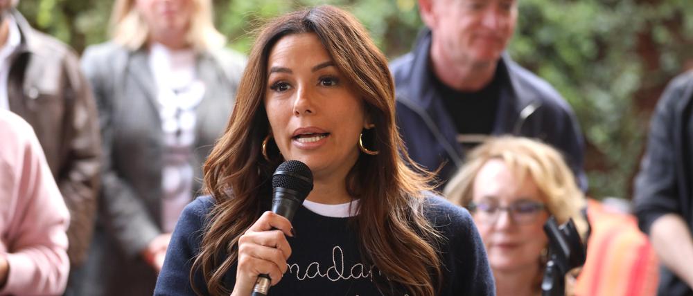 In Phoenix warb Schauspielerin Eva Longoria am 3. November 2024 für die US-Demokratin Kamala Harris.