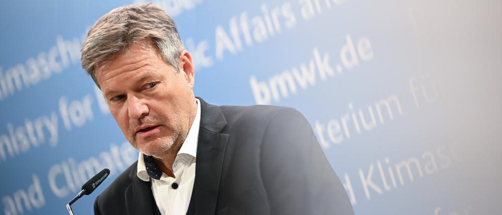 Robert Habeck am 06.11.2024 in Berlin bei einer Stellungnahme.