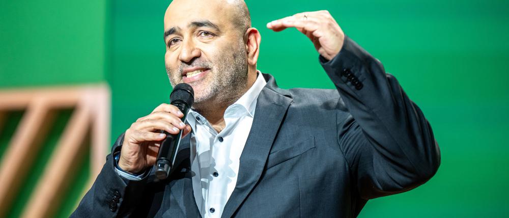 Mit einer emotionalen Rede verabschiedete sich Omid Nouripour als Grünen-Vorsitzender. 
