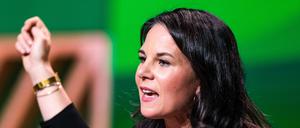 Annalena Baerbock, Bundesministerin des Auswärtigen, spricht auf dem Grünen-Parteitag.