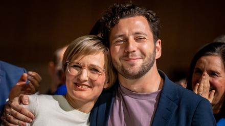 Franziska Brantner und Felix Banaszak können sich über ihre Wahl freuen.
