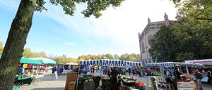 Blick auf den Markt auf dem Bassinplatz Potsdam (Symbolfoto).