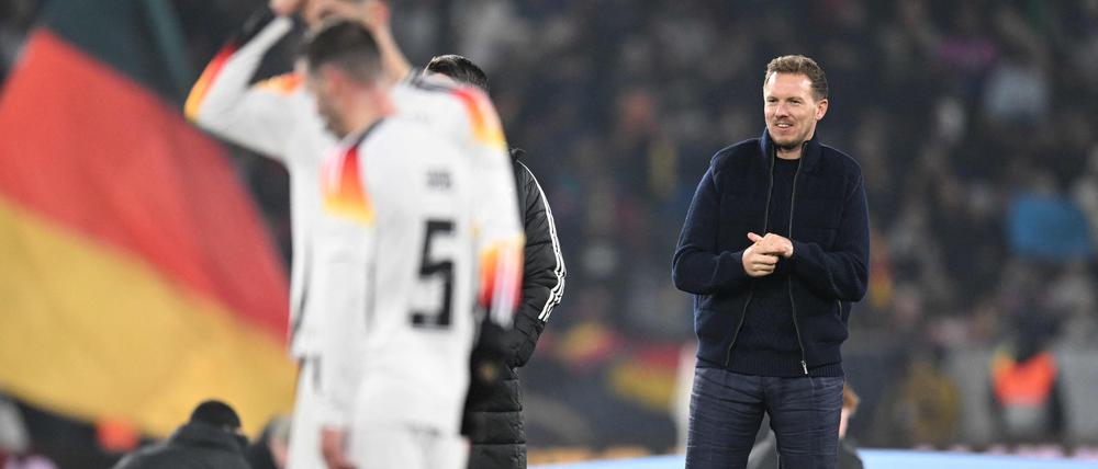 Julian Nagelsmann feierte mit dem DFB-Team einen Kantersieg gegen Bosnien-Herzegowina.