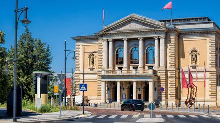 Blick auf das Opernhaus in Halle/Saale
