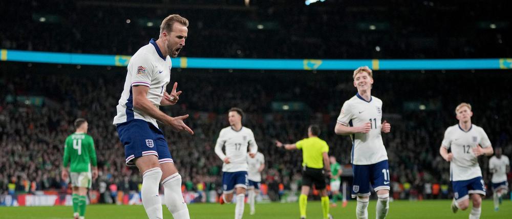 Harry Kane führt England zum Sieg gegen Irland.
