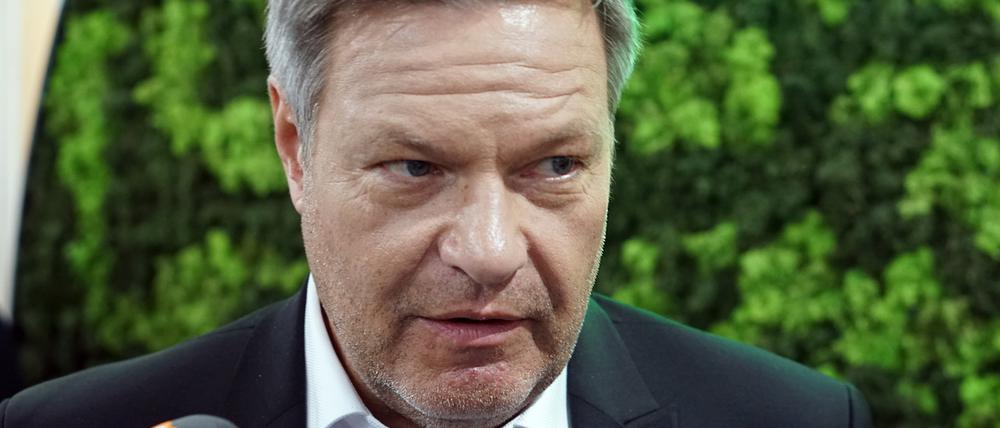 Robert Habeck (Bündnis 90/Die Grünen), Bundesminister für Wirtschaft und Klimaschutz, und Spitzenkandidat der Grünen für die Bundestagswahl 2025, spricht auf der Weltklimakonferenz.