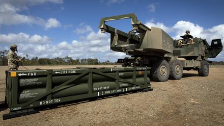 Ein US-Raketenwerfer in der Ukraine.