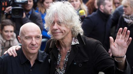 Midge Ure (links) und Bob Geldof schrieben 1984 gemeinsam den Benefiz-Song „Do they know it’s Christmas?“ 