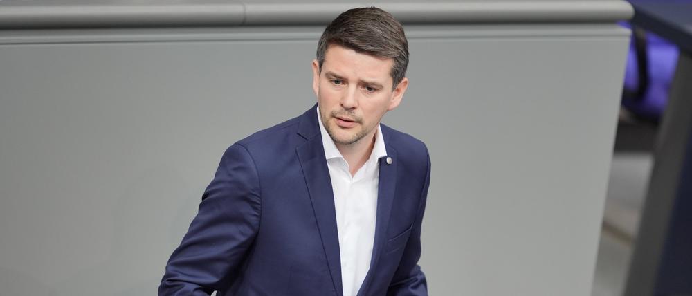 Marcus Faber (FDP) spricht im Bundestag. (Archivbild)