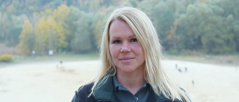 Revierleiterin Maxie Hannaske von den Berliner Forsten.