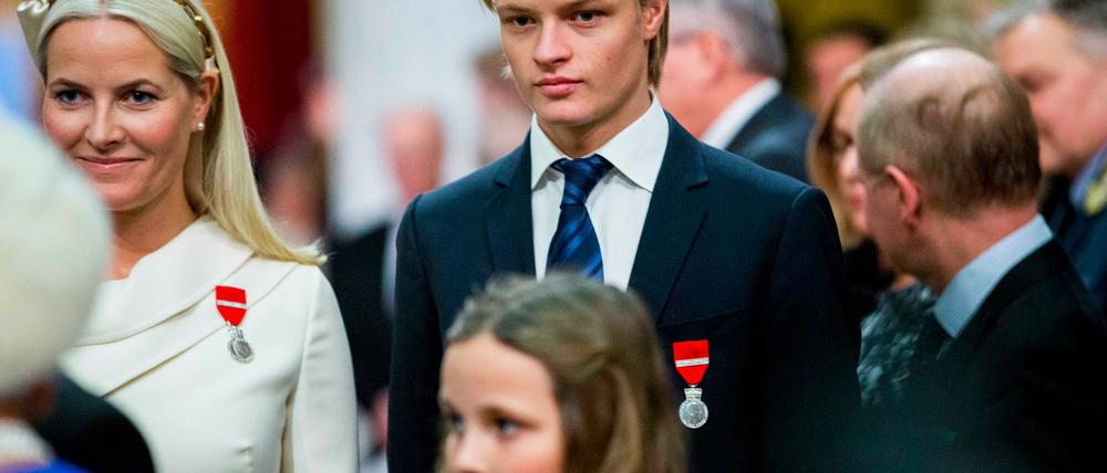 Zum dritten Mal festgenommen: Mette-Marits Sohn Marius Borg Høiby - hier ein Foto aus dem Jahr 2015.