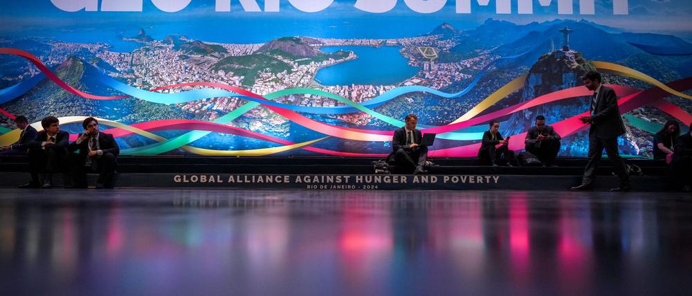 Gastgeber Brasilien bringt die zentralen Themen seiner G20-Präsidentschaft wie den Kampf gegen Hunger in der Abschlusserklärung unter. 