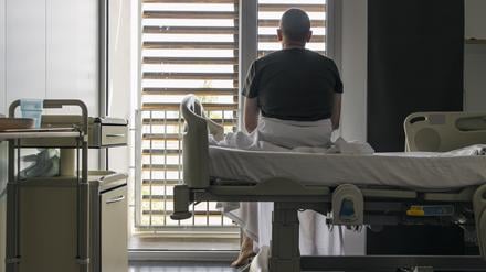 Einsam im Krankenhausbett