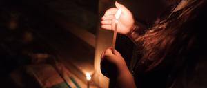 Erinnerung an eine ermordete trans Person in Athen. 