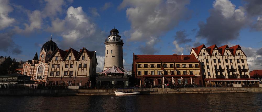 Eine Häuserzeile in der russischen Ostsee-Exklave Kaliningrad (Archivbild vom  15.07.2022).