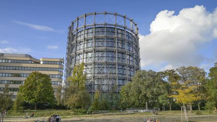 Gasometer, Bürohaus, EUREF-Campus, Schöneberg, Berlin, Deutschland *** Gasometer, office building, EUREF Campus, Schöneberg, Berlin, Germany