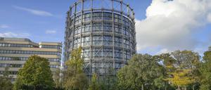 Gasometer, Bürohaus, EUREF-Campus, Schöneberg, Berlin, Deutschland *** Gasometer, office building, EUREF Campus, Schöneberg, Berlin, Germany