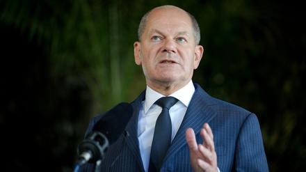 Öffentlich gibt sich Olaf Scholz noch ziemlich sicher, als Kanzlerkandidat der SPD in die Bundestagswahl zu gehen. 