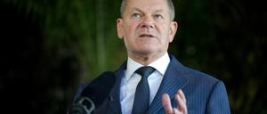 Öffentlich gibt sich Olaf Scholz noch ziemlich sicher, als Kanzlerkandidat der SPD in die Bundestagswahl zu gehen. 