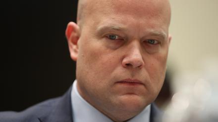 Matthew Whitaker, Ex-Justizminister der USA, kommt bei einer Sitzung des Justizausschusses des US-Repräsentantenhauses.