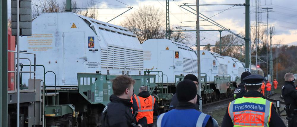 Der Castor-Transport hat Deutschland erreicht.