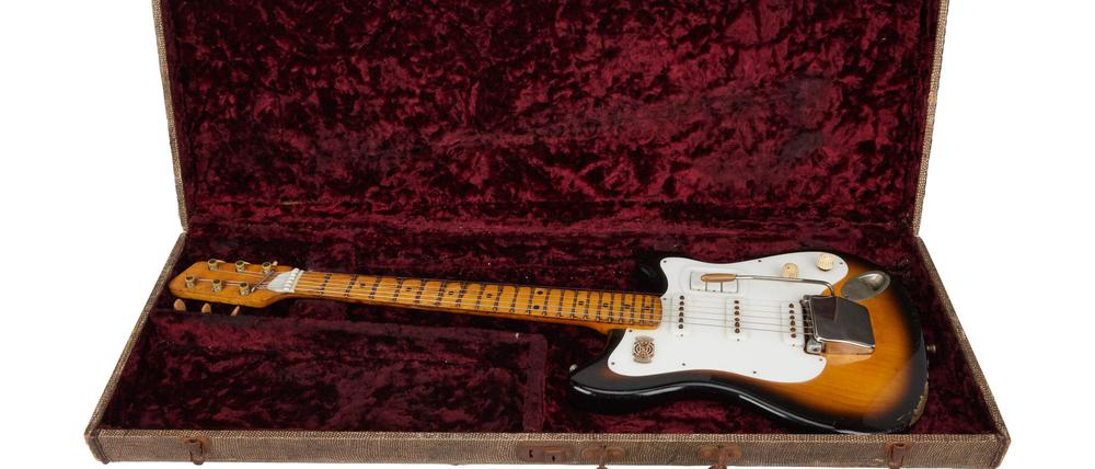 George Harrison spielte in den Anfangsjahren der Beatles viel auf dieser E-Gitarre.