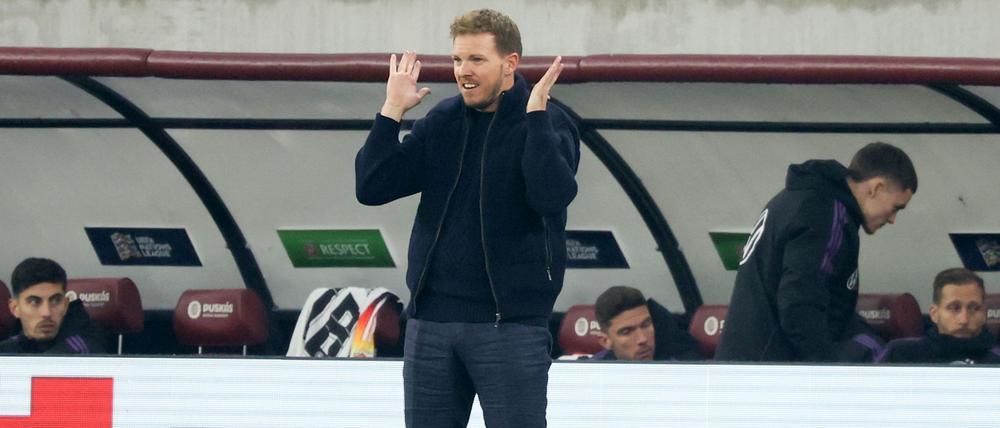 Bundestrainer Julian Nagelsmann reist zur Auslosung für die Nations League. 