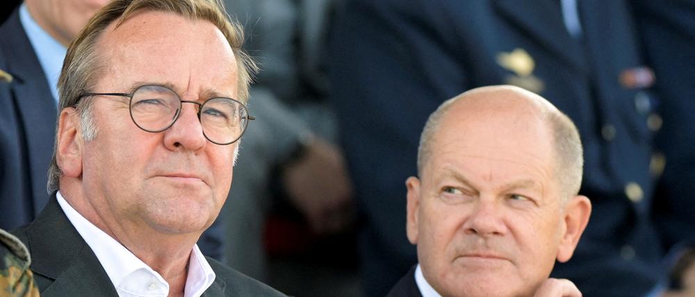 Bundeskanzler Olaf Scholz und Verteidigungsminister Boris Pistorius stehen im Zentrum der K-Frage in der SPD.