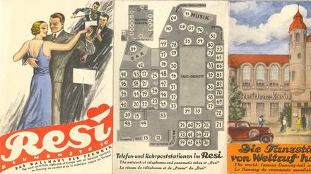 Folge 63 unserer Kolumne "Aus der Zeit": Ein Werbeplakat für das 1944 zerstörte Residenz-Casino ("Resi") in Berlin.