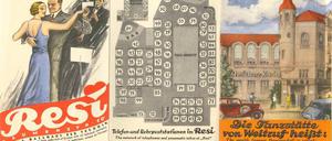 Folge 63 unserer Kolumne "Aus der Zeit": Ein Werbeplakat für das 1944 zerstörte Residenz-Casino ("Resi") in Berlin.