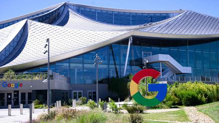 Der Bay View Campus von Google in Mountain View im US-Bundesstaat Kalifornien