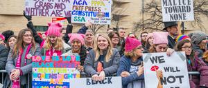 Protestierende beim Women’s March 2017 in Washington DC.