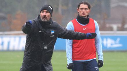 Cheftrainer Cristian Fiel (l.) und Fabian Reese