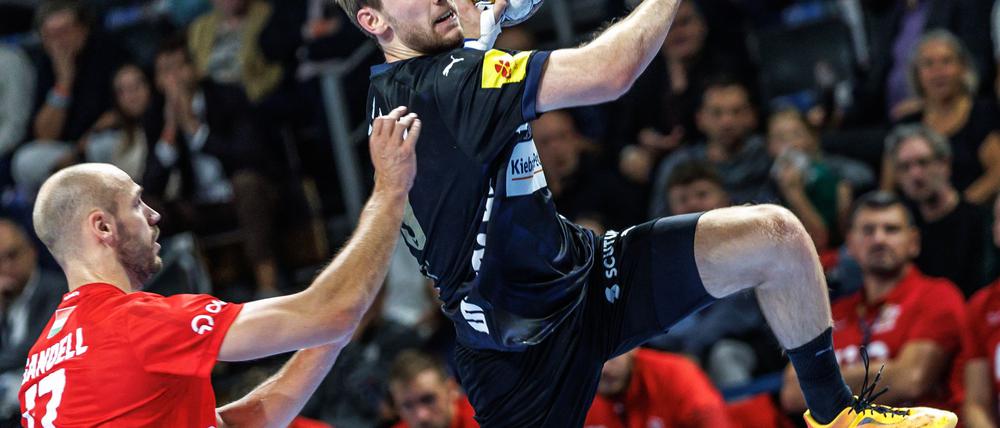 Welthandballer Mathias Gidsel war bester Schütze der Füchse.