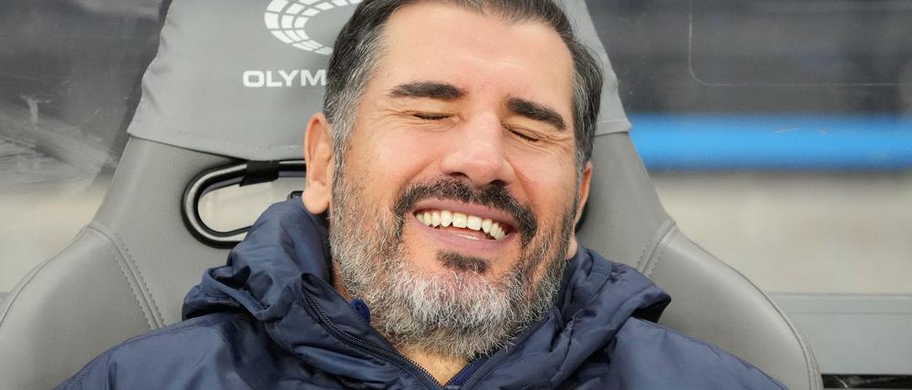 Hertha Coach Cristian Fiél kann sich an sein Tor gegen Ulm vor 23 Jahren nicht mehr erinnern.